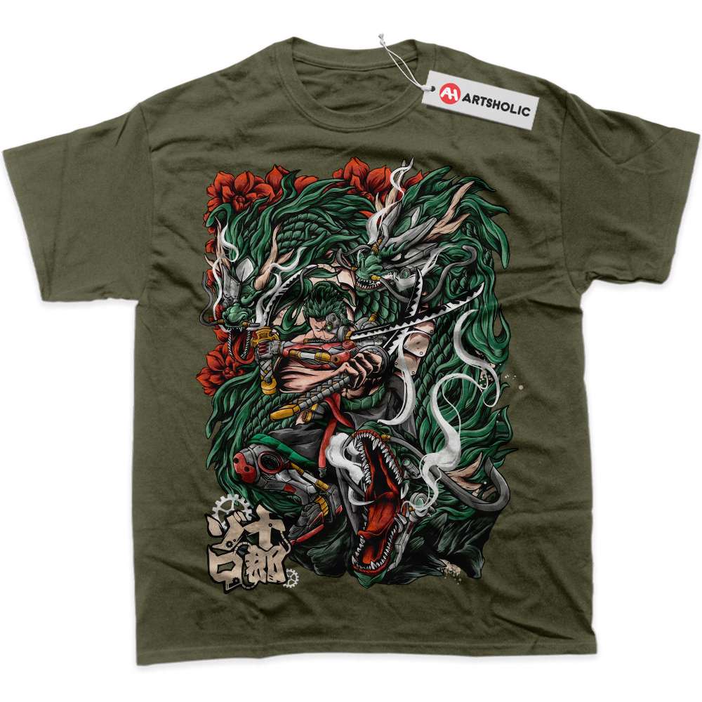 Alternative view of Roronoa Zoro Shirt, One Piece Shirt, Anime Shirt, Graphic Tee