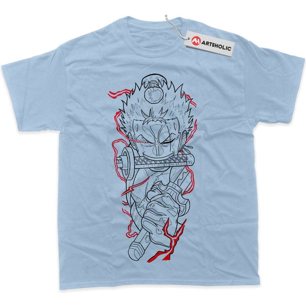 Alternative view of Roronoa Zoro Shirt, One Piece Shirt, Anime Shirt, Graphic Tee