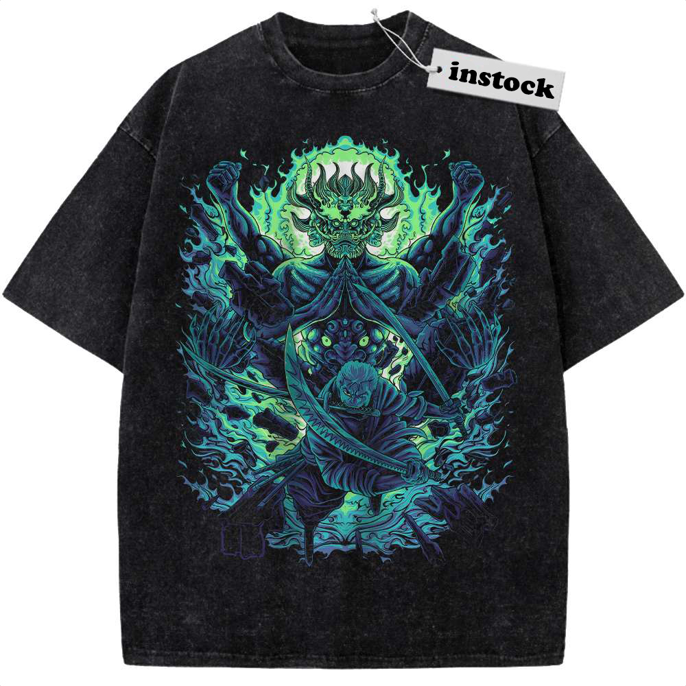 Roronoa Zoro Shirt, One Piece Shirt, Anime Shirt, Vintage T-Shirt
