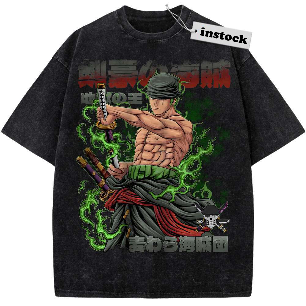 Roronoa Zoro Shirt, One Piece Shirt, Anime Shirt, Vintage Tee