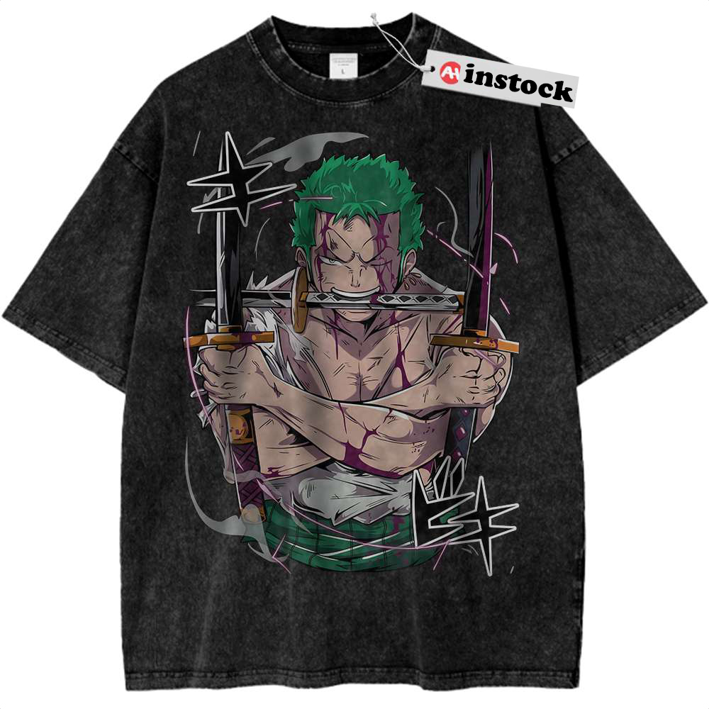 Roronoa Zoro Shirt, One Piece Shirt, Anime Shirt, Vintage Tee