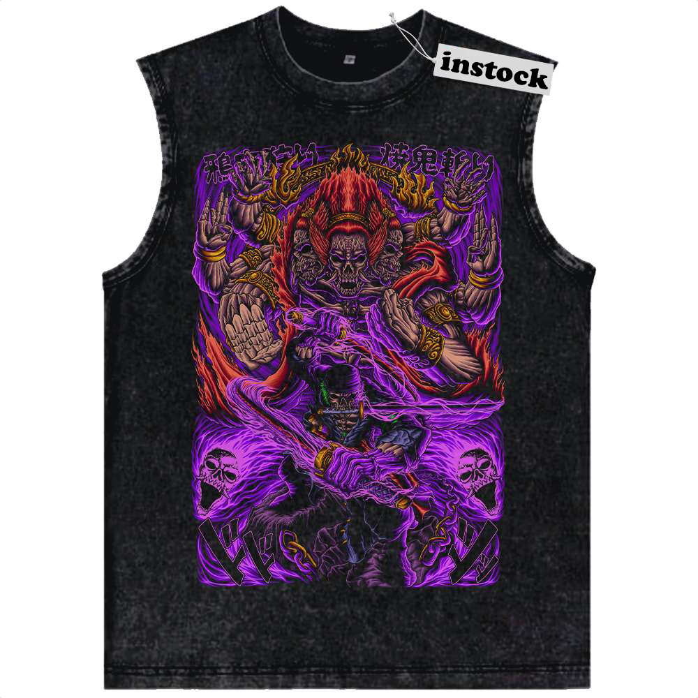 Roronoa Zoro Tank Top, One Piece Tank Top, Anime Tank Top, Vintage Tank Top