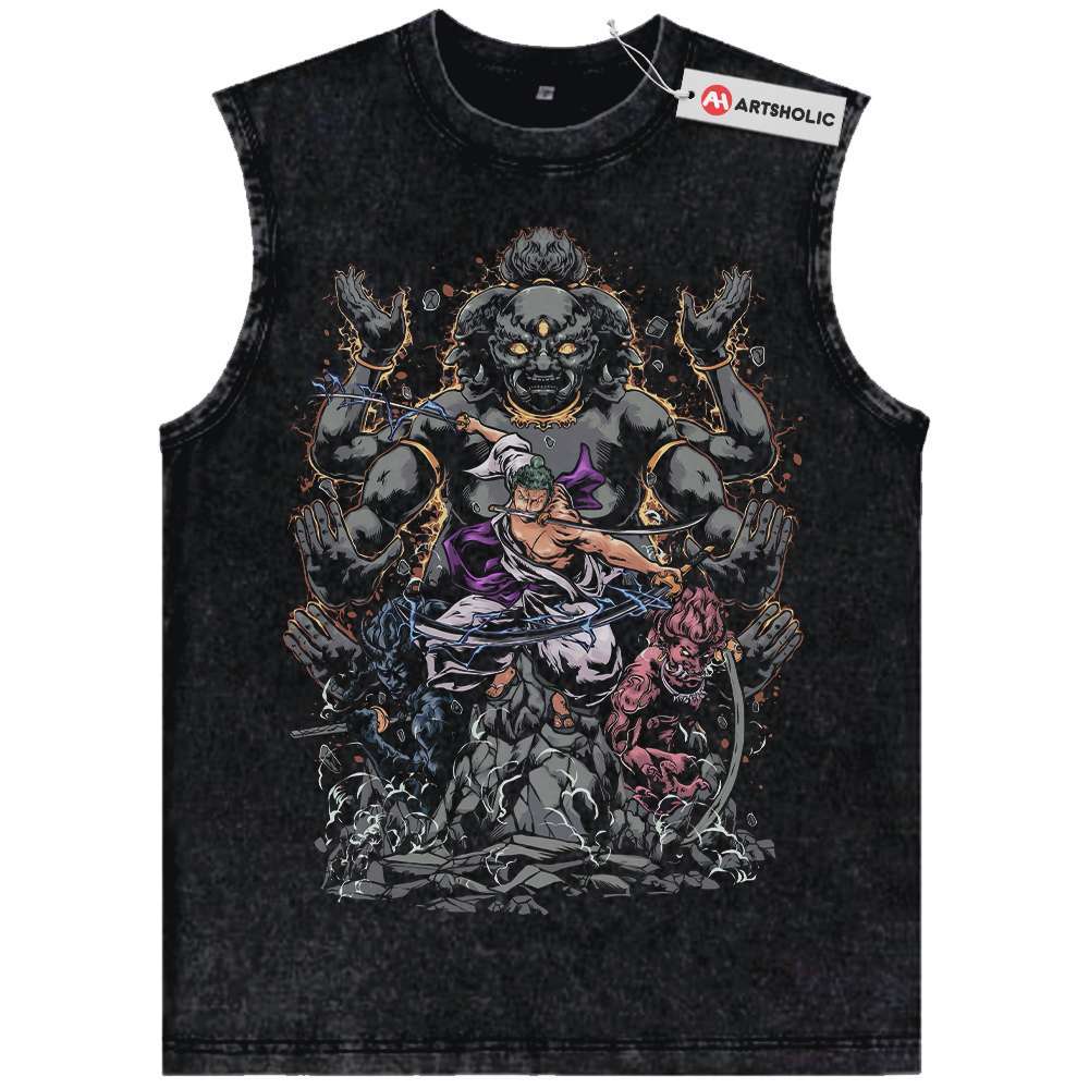 Roronoa Zoro Tank Top, One Piece Tank Top, Anime Tank Top, Vintage Tank Top