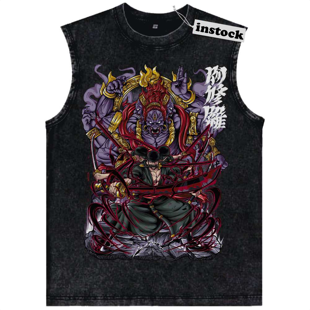 Roronoa Zoro Tank Top, One Piece Tank Top, Anime Tank Top, Vintage Tank Top