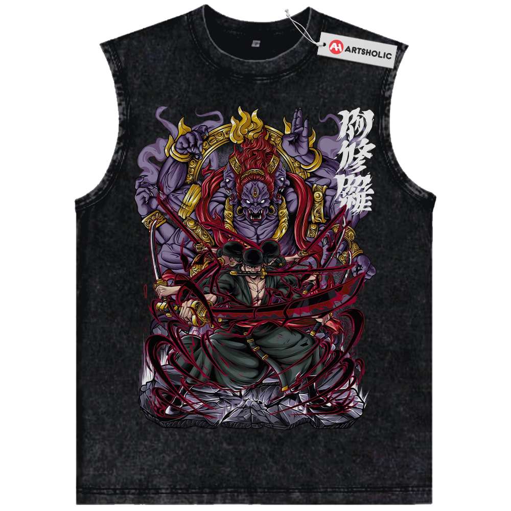 Roronoa Zoro Tank Top, One Piece Tank Top, Anime Tank Top, Vintage Tank Top