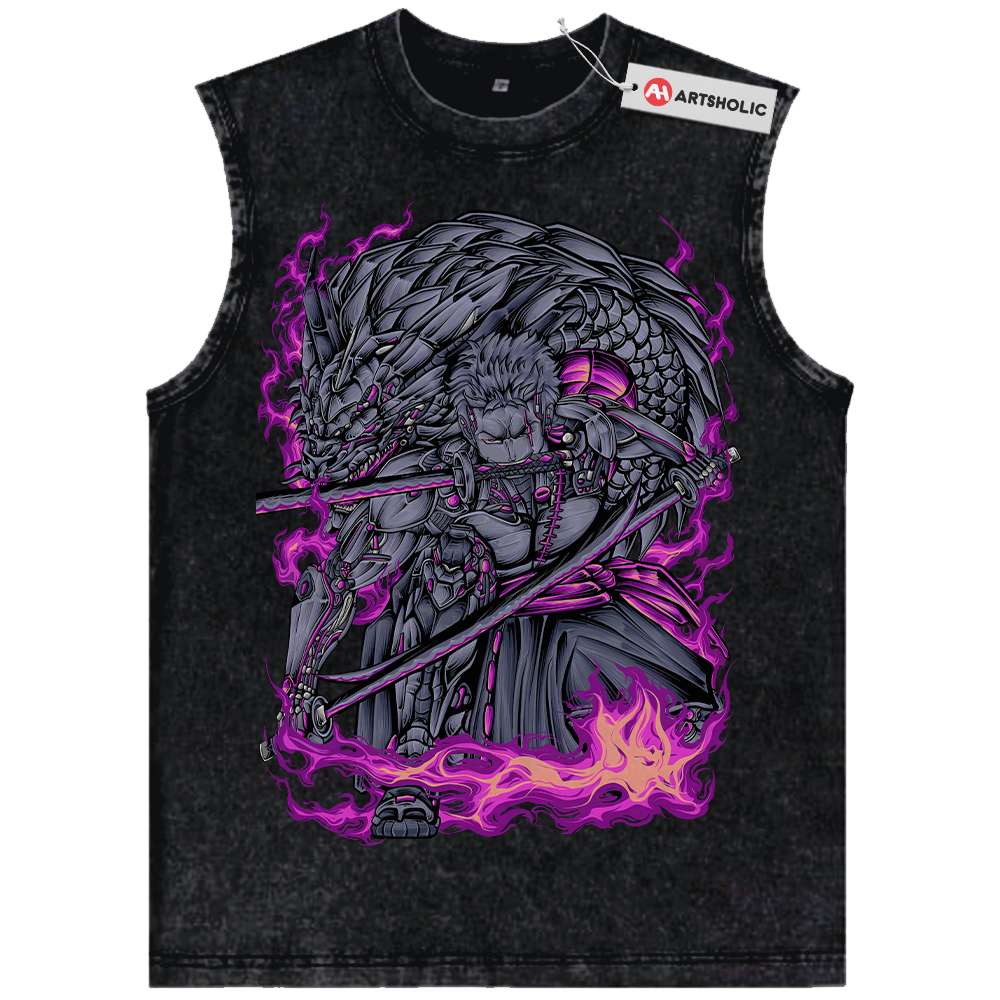Roronoa Zoro Tank Top, One Piece Tank Top, Anime Tank Top, Vintage Tank Top