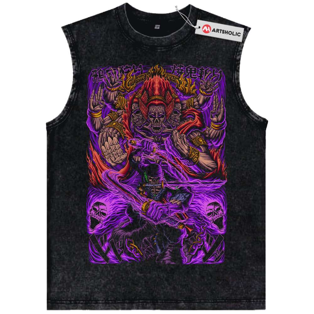 Roronoa Zoro Tank Top, One Piece Tank Top, Anime Tank Top, Vintage Tank Top
