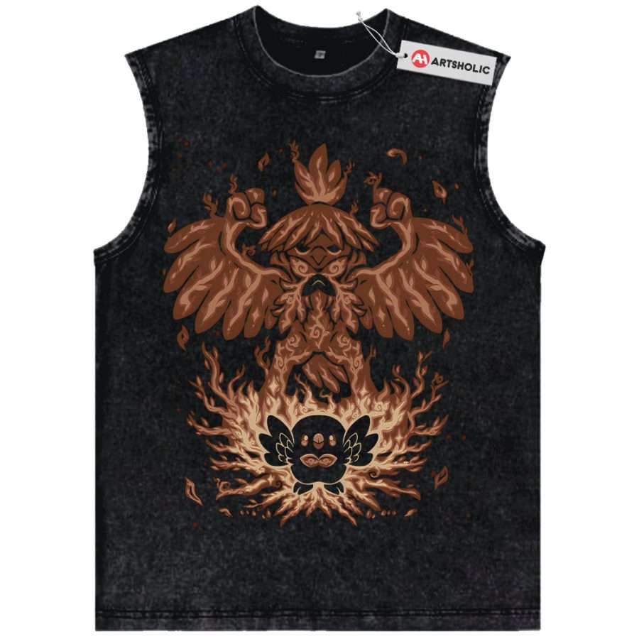 Alternative view of Rowlet vs Decidueye Tank Top, Pokemon Tank Top, Anime Tank Top, Vintage Tank Top