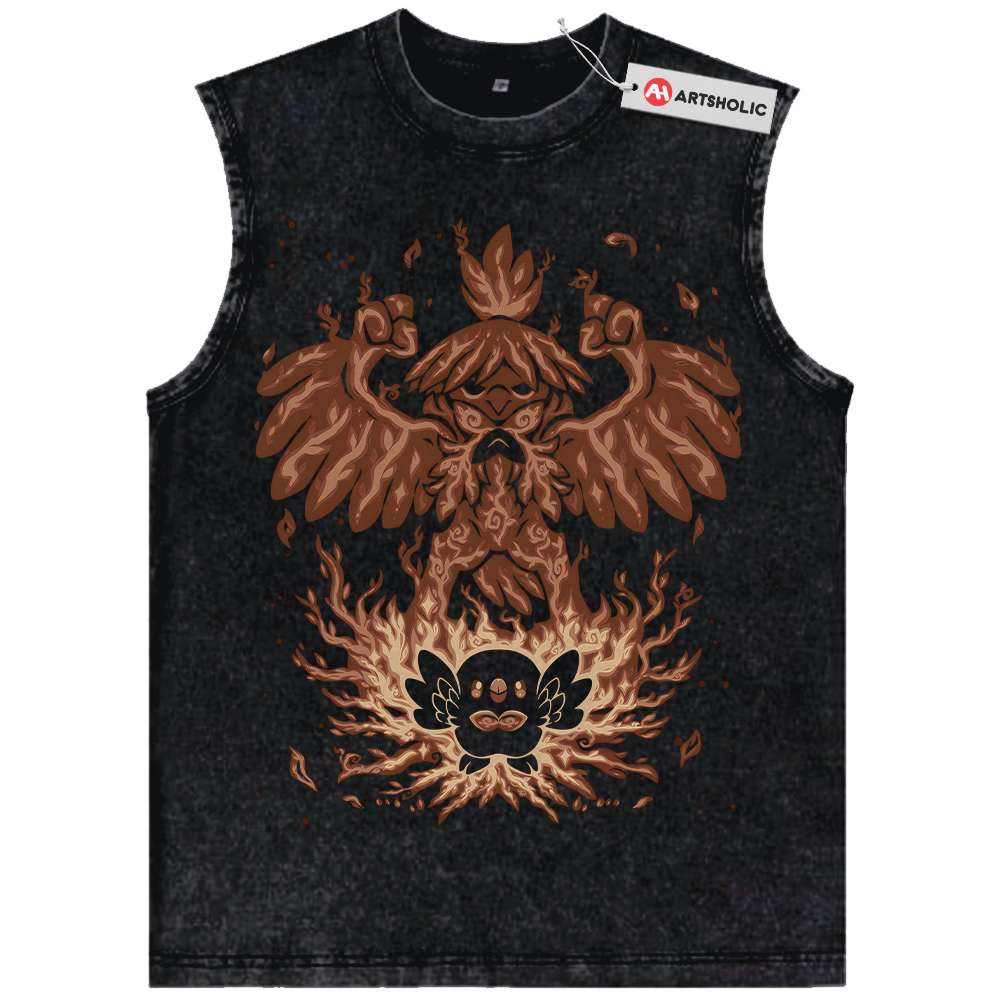 Rowlet vs Decidueye Tank Top, Pokemon Tank Top, Anime Tank Top, Vintage Tank Top