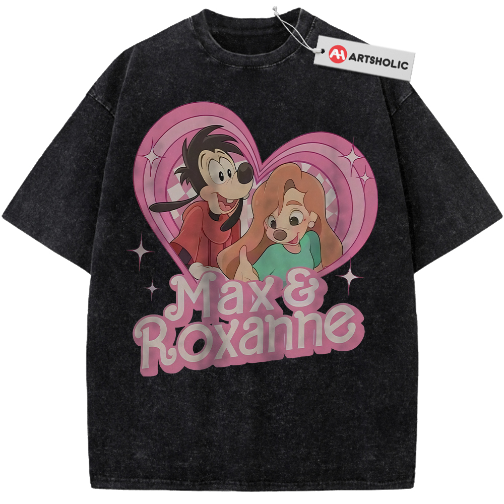 Alternative view of Roxanne Shirt, A Goofy Movie Shirt, Valentine's Day Shirt, Animated Shirt, Vintage Tee