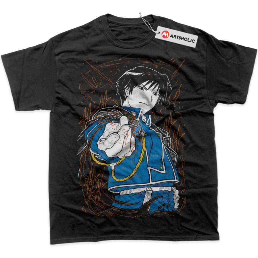 Alternative view of Roy Mustang Shirt, Fullmetal Alchemist Shirt, Anime Shirt, Graphic T-Shirt