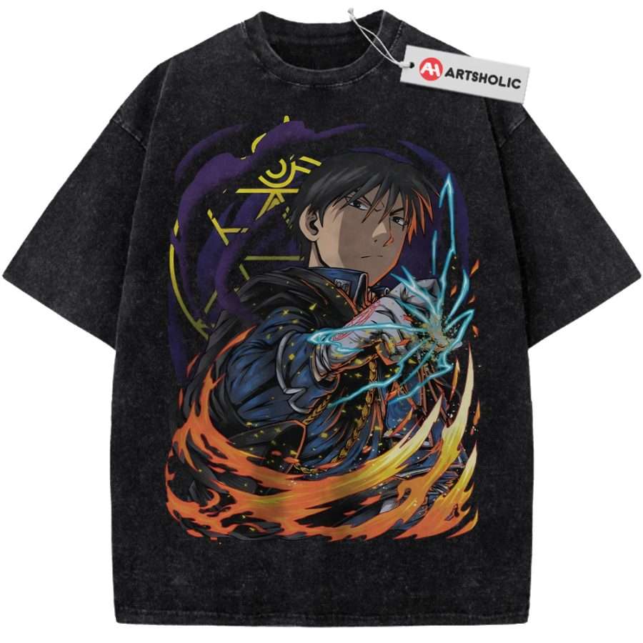 Alternative view of Roy Mustang Shirt, Fullmetal Alchemist Shirt, Anime Shirt, Vintage Tee