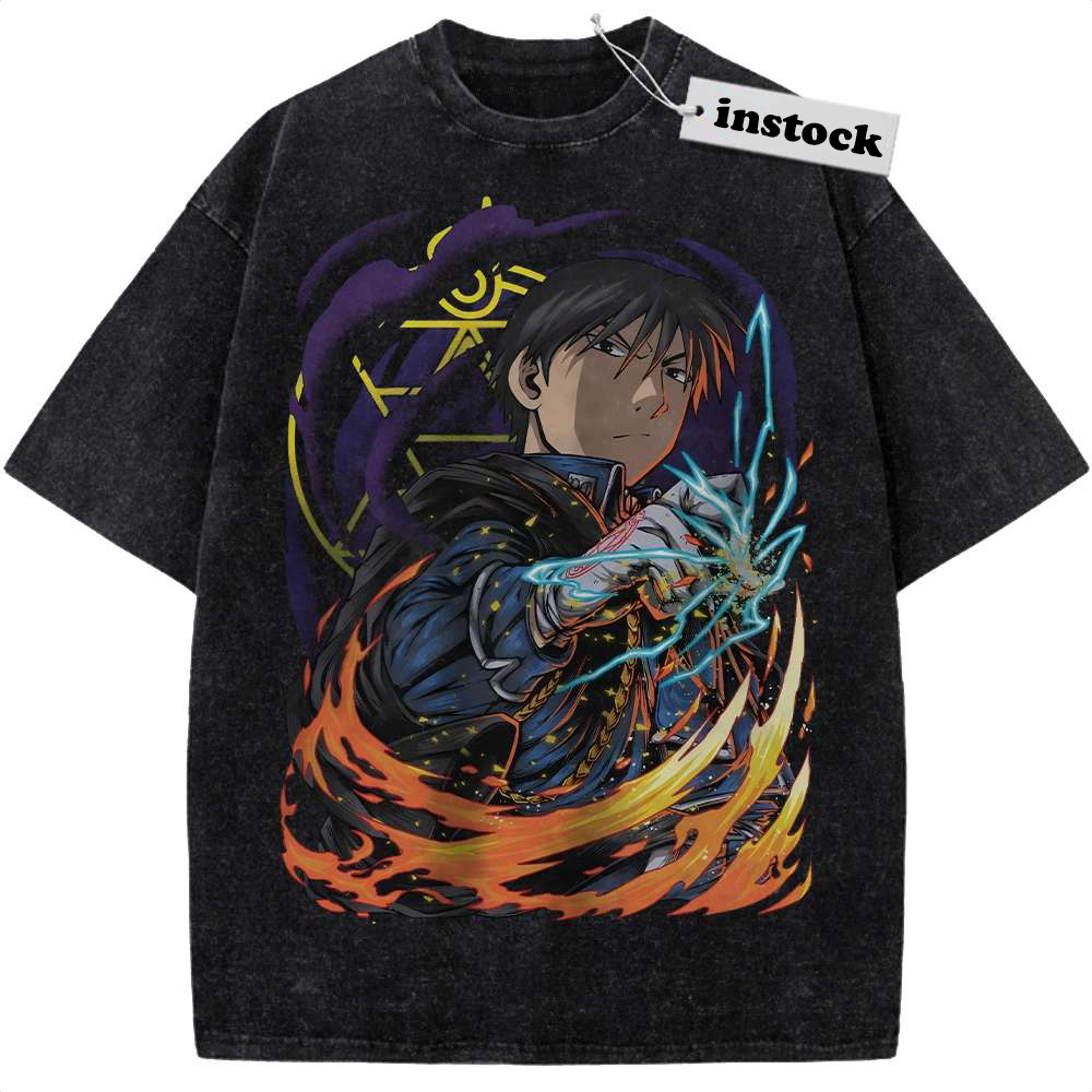 Roy Mustang Shirt, Fullmetal Alchemist Shirt, Anime Shirt, Vintage Tee