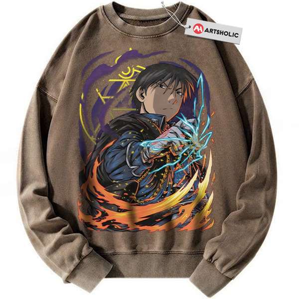 Alternative view of Roy Mustang Sweatshirt, Fullmetal Alchemist Sweatshirt, Anime Sweatshirt, Vintage Sweatshirt