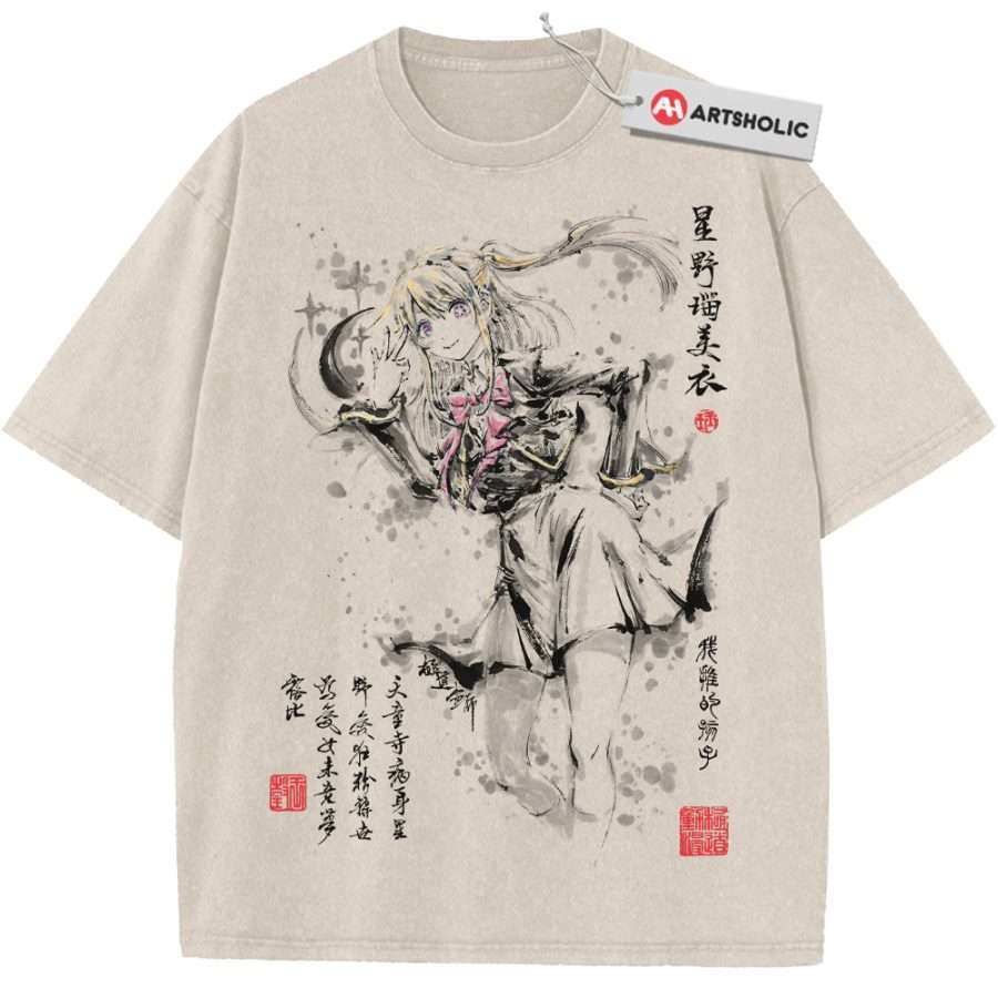 Alternative view of Ruby Hoshino Shirt, Oshi no Ko Shirt, Anime Shirt, Vintage Tee