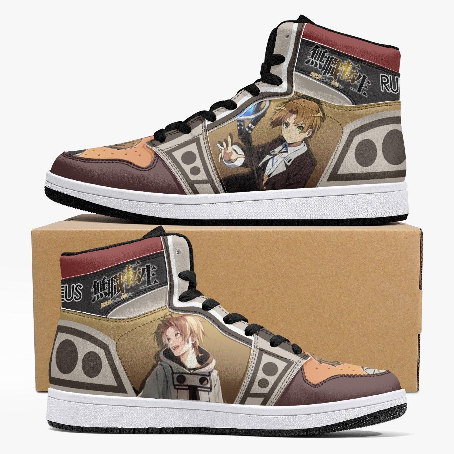 Rudeus Greyrat Jobless Reincarnation Custom Sneaker Mid 1 Basketball Shoes - Otaku Hall