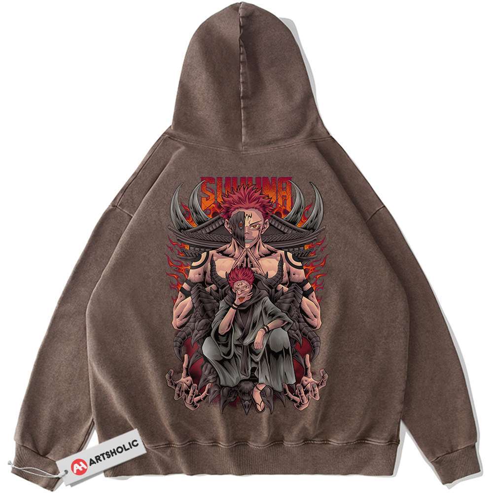 Alternative view of Ryomen Sukuna Hoodie, Jujutsu Kaisen Hoodie, Anime Hoodie, Vintage Hoodie