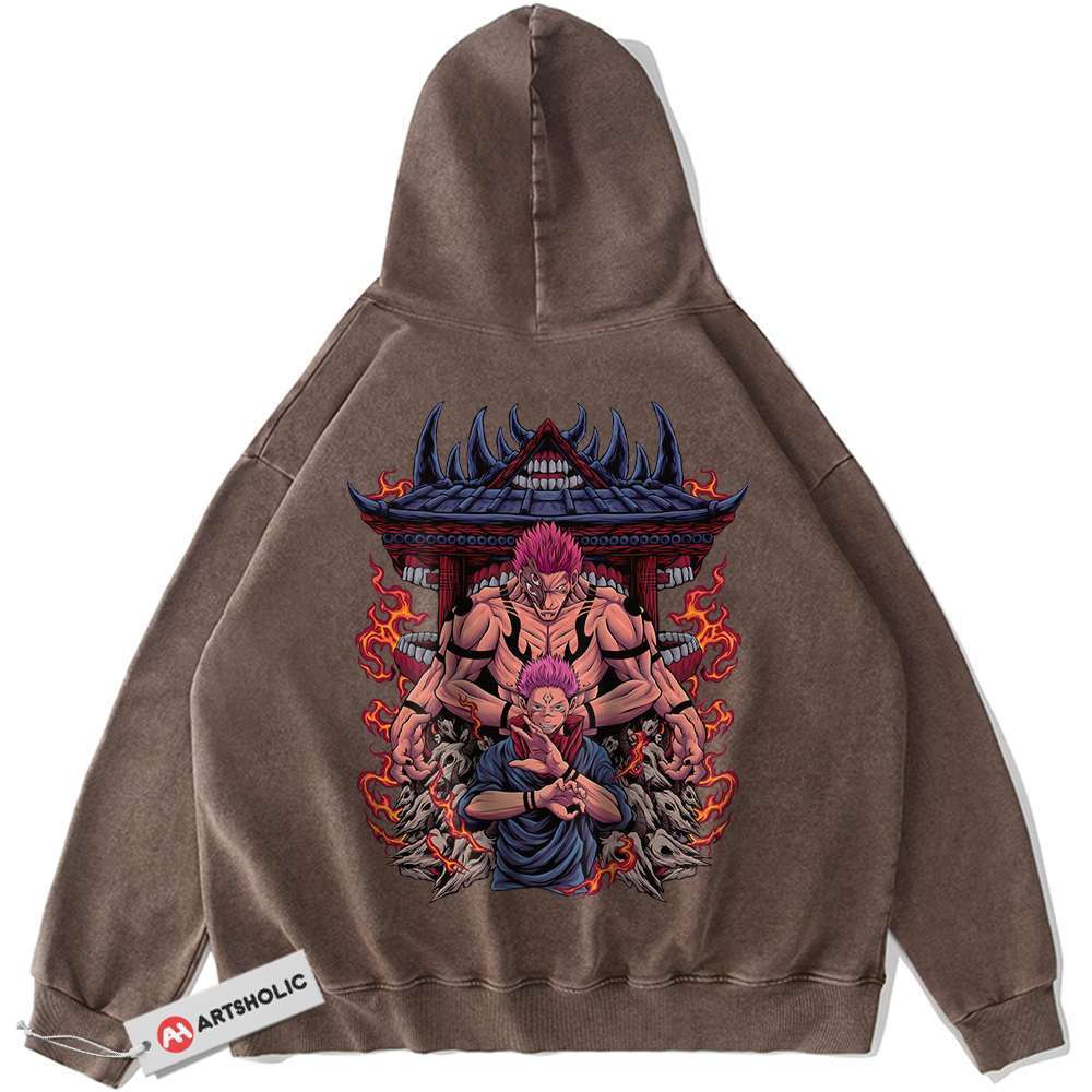 Alternative view of Ryomen Sukuna Hoodie, Jujutsu Kaisen Hoodie, Anime Hoodie, Vintage Hoodie