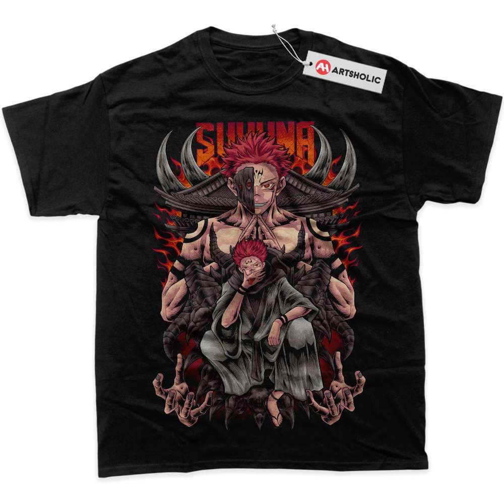 Alternative view of Ryomen Sukuna Shirt, Jujutsu Kaisen Shirt, Anime Shirt, graphic T-Shirt