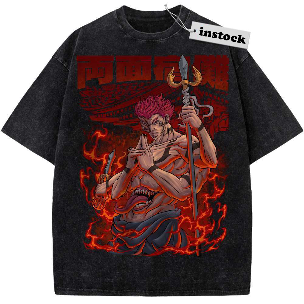 Ryomen Sukuna Shirt, Jujutsu Kaisen Shirt, Anime Shirt, Vintage T-Shirt