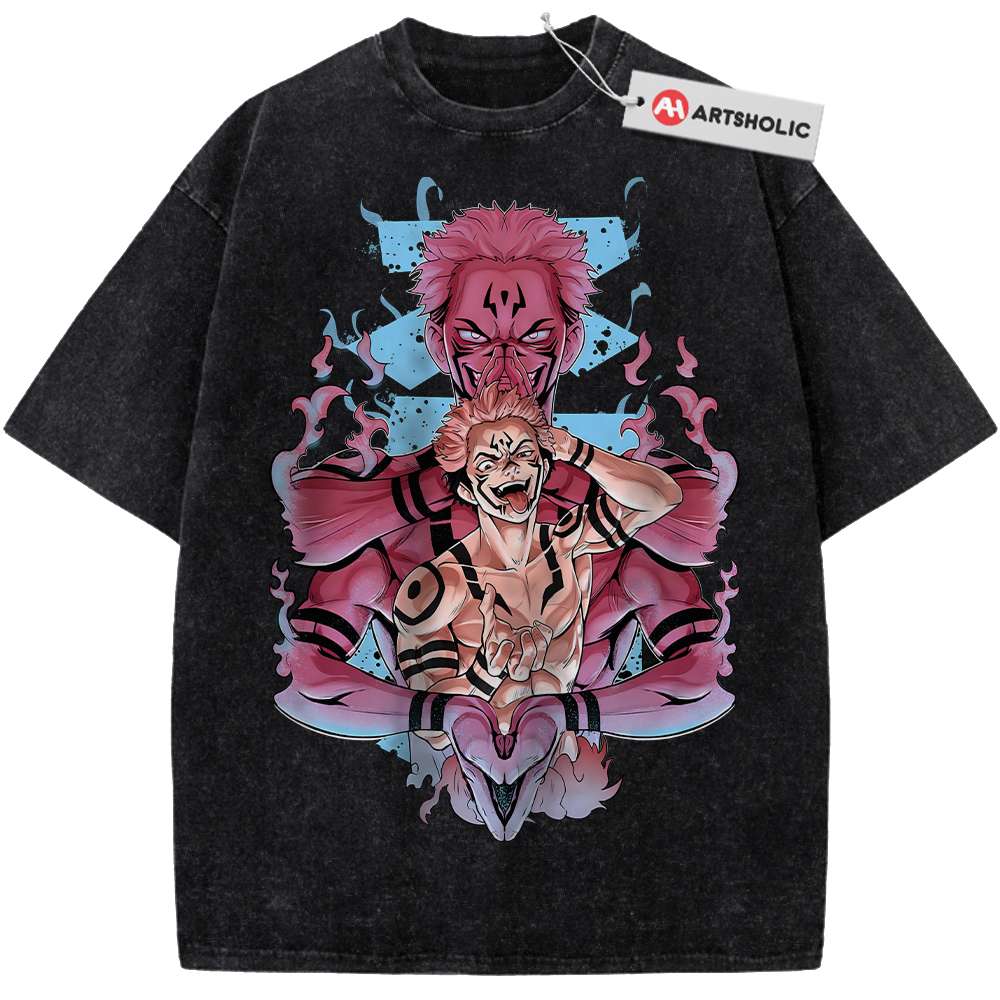 Alternative view of Ryomen Sukuna Shirt, Jujutsu Kaisen Shirt, Anime Shirt, Vintage Tee