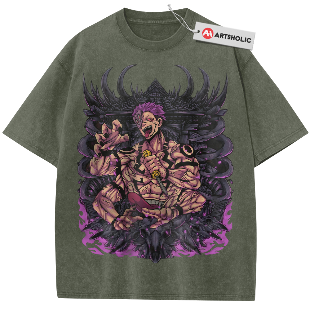 Alternative view of Ryomen Sukuna Shirt, Jujutsu Kaisen Shirt, Anime Shirt, Vintage Tee