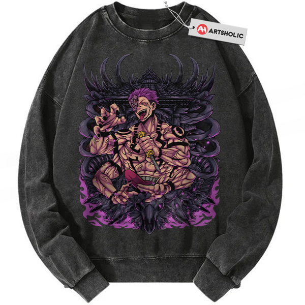 Ryomen Sukuna Sweatshirt, Jujutsu Kaisen Sweatshirt, Anime Sweatshirt, Vintage Sweater