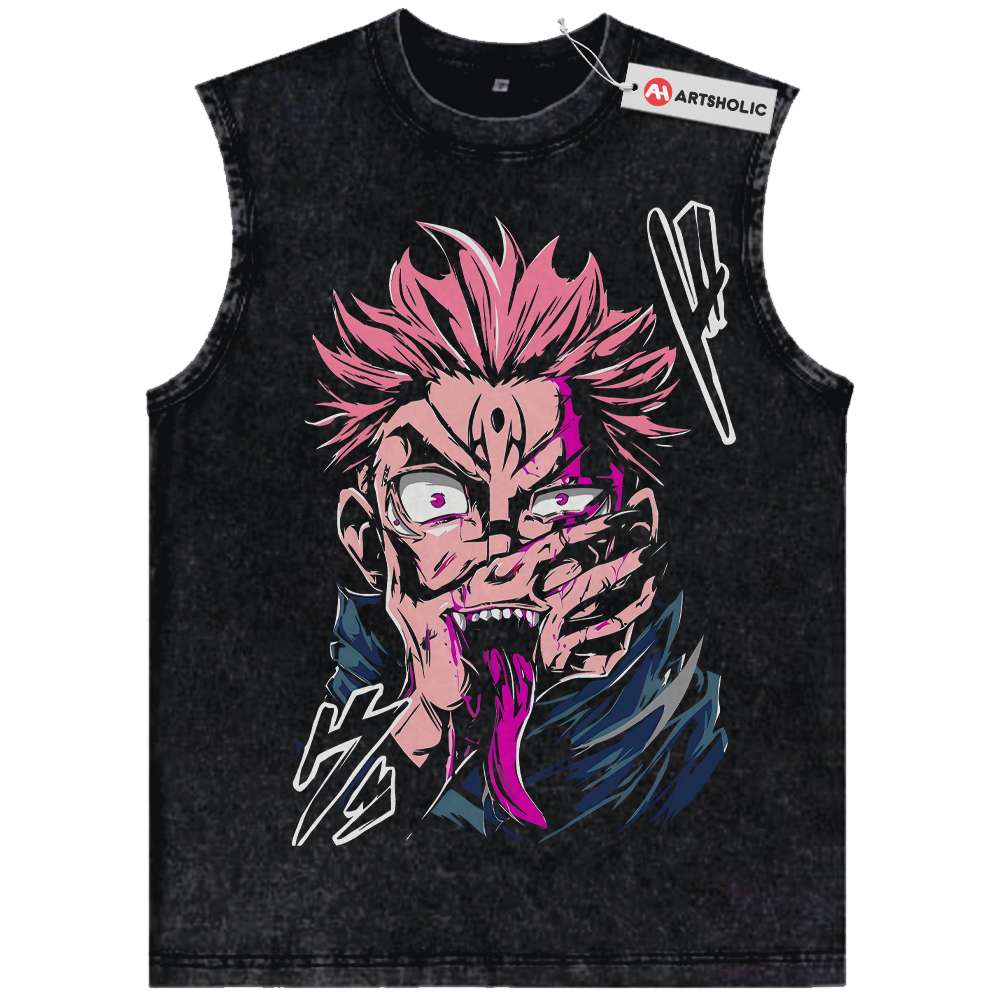 Ryomen Sukuna Tank Top, Jujutsu Kaisen Tank Top, Anime Tank Top, Vintage Tank Top