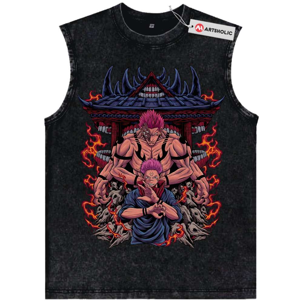 Ryomen Sukuna Tank Top, Jujutsu Kaisen Tank Top, Anime Tank Top, Vintage Tank Top
