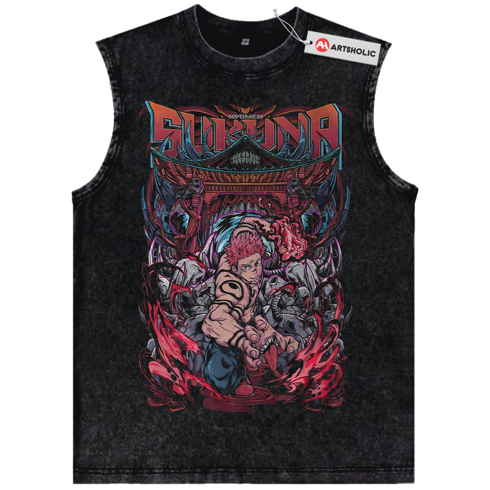 Ryomen Sukuna Tank Top, Jujutsu Kaisen Tank Top, Anime Tank Top, Vintage Tank Top