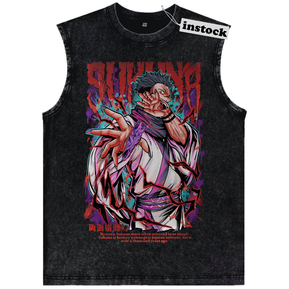 Ryomen Sukuna Tank Top, Jujutsu Kaisen Tank Top, Anime Tank Top, Vintage Tank Top