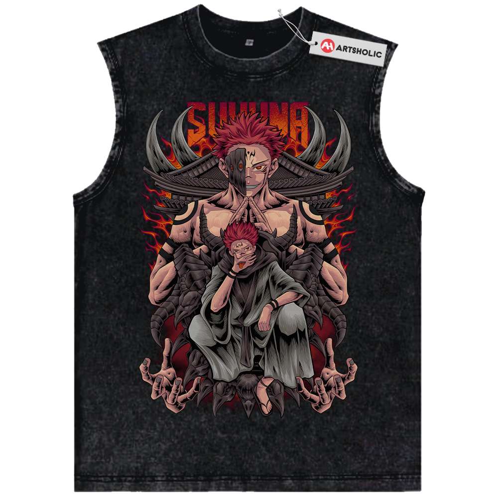 Ryomen Sukuna Tank Top, Jujutsu Kaisen Tank Top, Anime Tank Top, Vintage Tank Top
