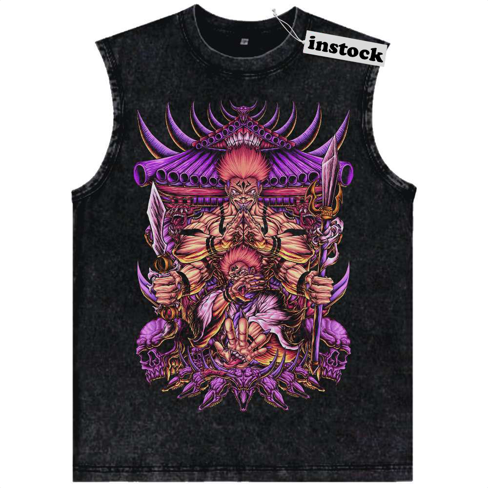 Ryomen Sukuna Tank Top, Jujutsu Kaisen Tank Top, Anime Tank Top, Vintage Tank Top