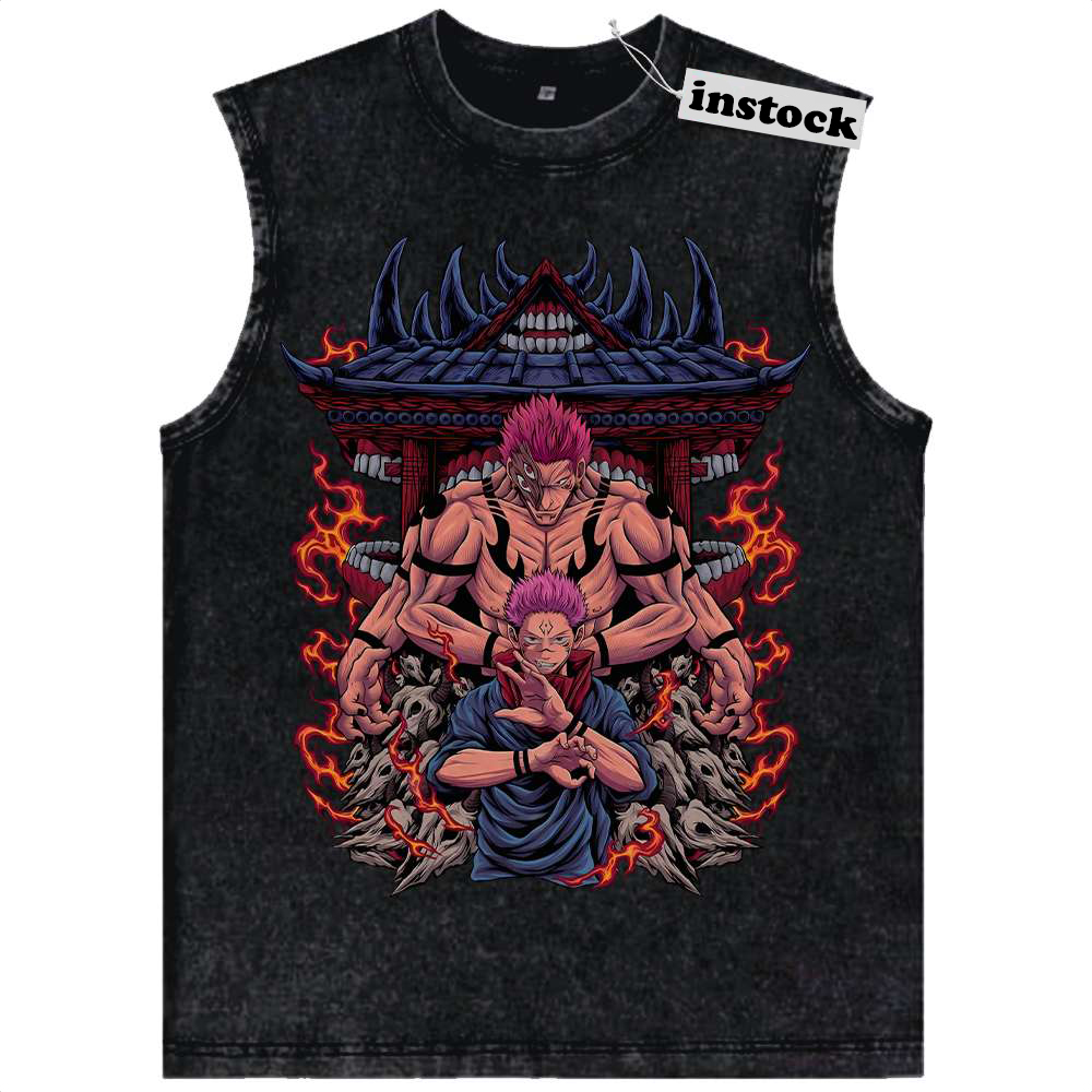 Ryomen Sukuna Tank Top, Jujutsu Kaisen Tank Top, Anime Tank Top, Vintage Tank Top