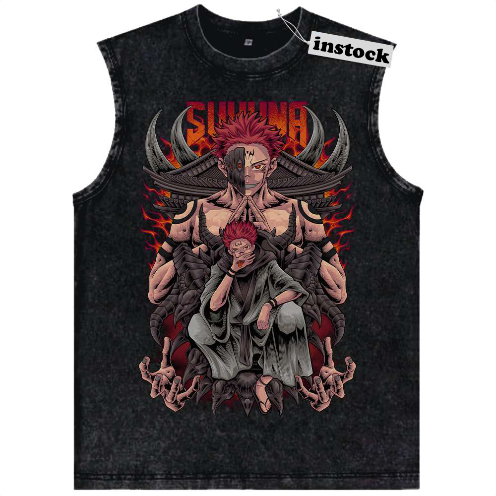 Ryomen Sukuna Tank Top, Jujutsu Kaisen Tank Top, Anime Tank Top, Vintage Tank Top