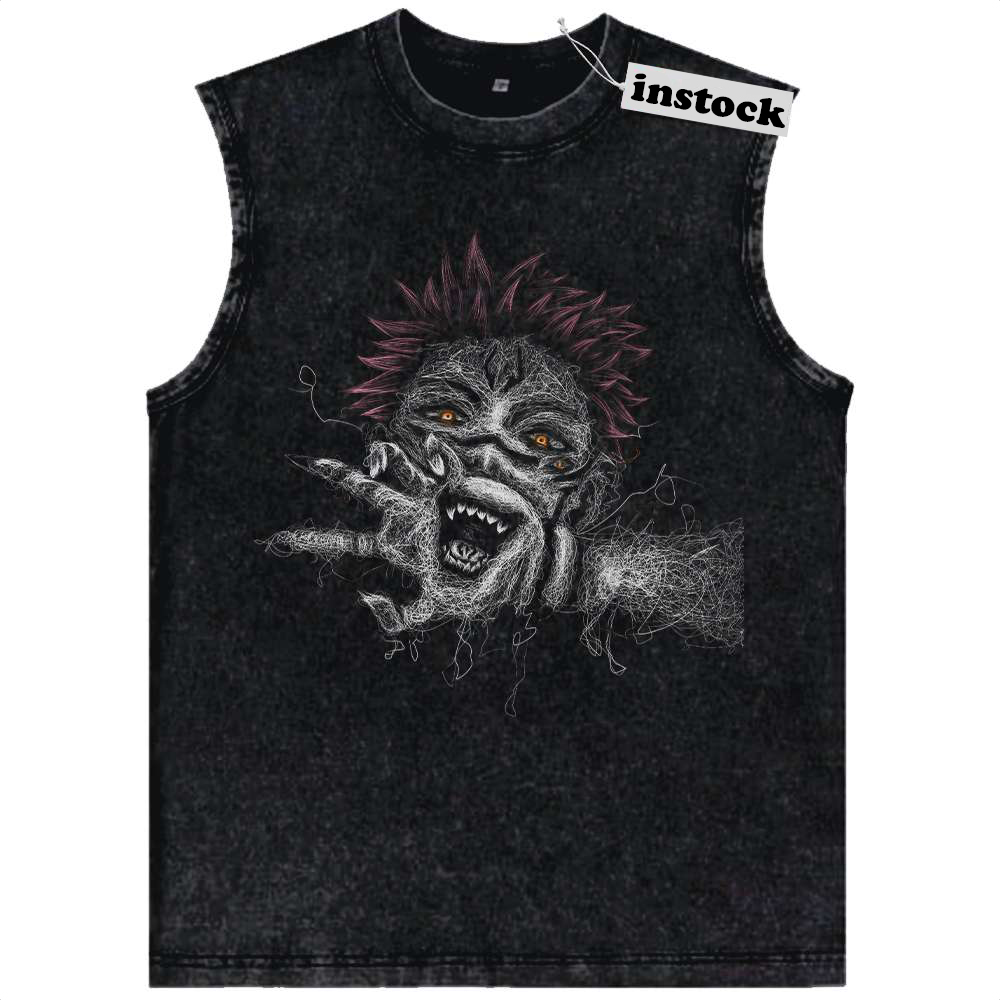 Ryomen Sukuna Tank Top, Jujutsu Kaisen Tank Top, Anime Tank Top, Vintage Tank Top