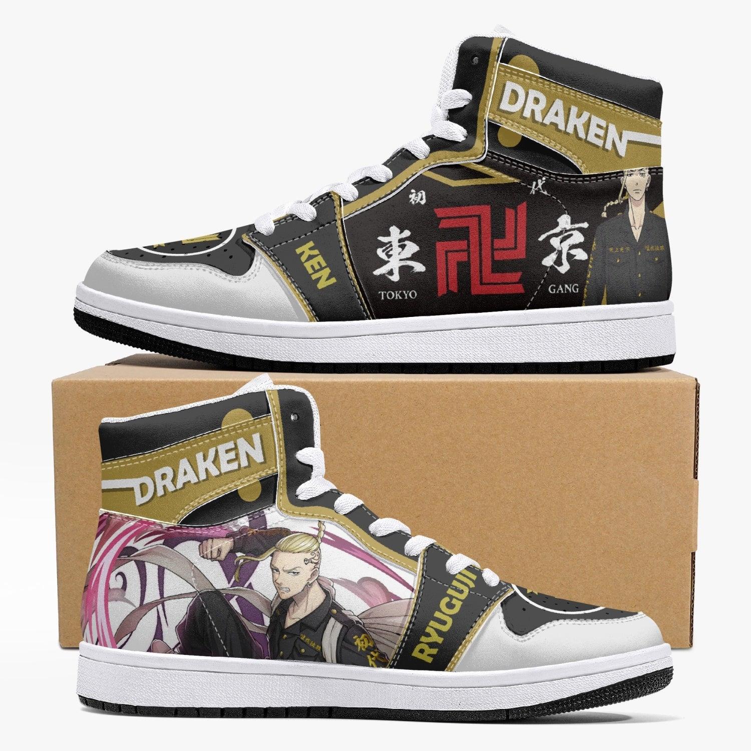 Ryuguji Ken Tokyo Revengers Custom Sneaker Mid 1 Basketball Shoes - Otaku Hall