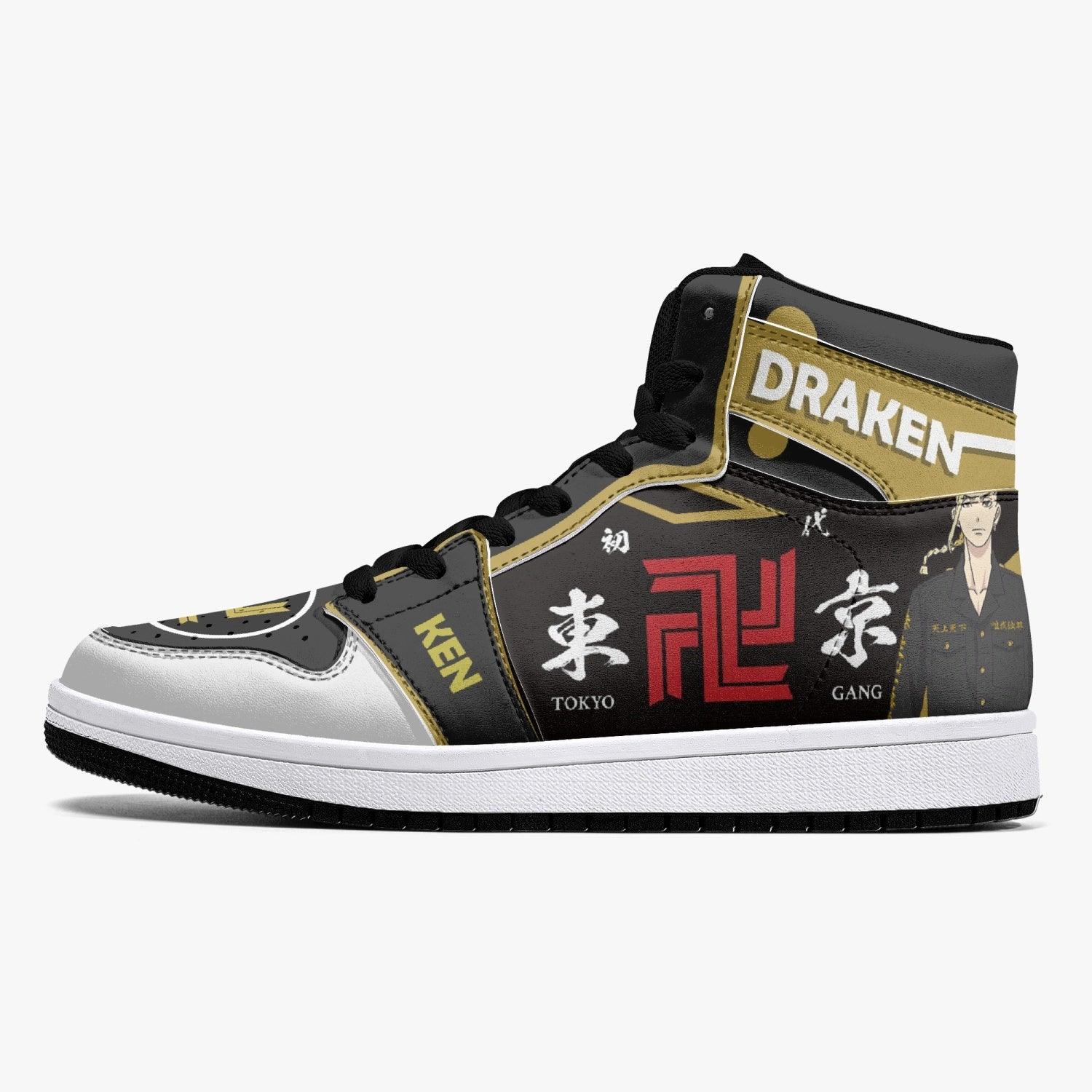 Alternative view of Ryuguji Ken Tokyo Revengers Custom Sneaker Mid 1 Basketball Shoes - Otaku Hall
