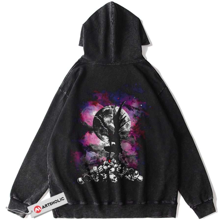 Alternative view of Ryuk Hoodie, Death Note Hoodie, Anime Hoodie, Vintage Hoodie