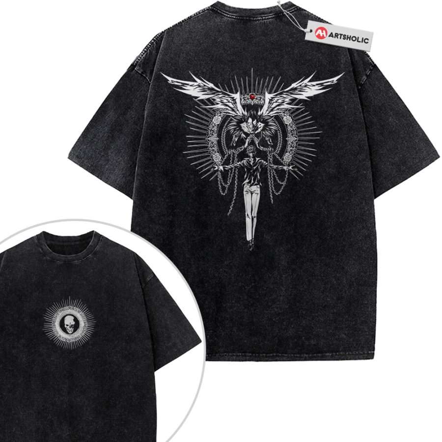 Alternative view of Ryuk Shirt, Death Note Shirt, Anime Shirt, Vintage T-Shirt 2-Sided