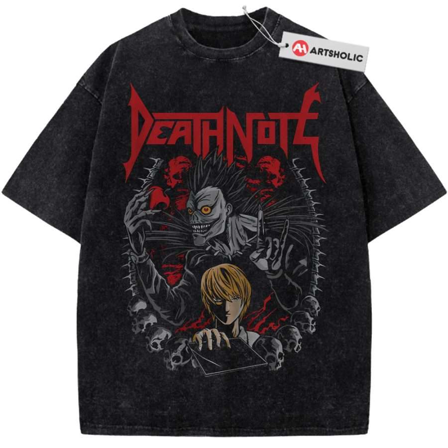 Alternative view of Ryuk Shirt, Light Yagami Shirt, Death Note Shirt, Anime Shirt, Vintage Tee
