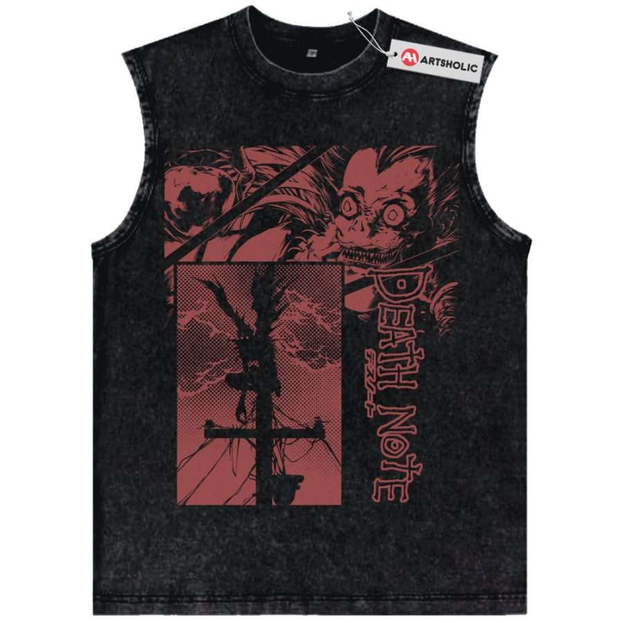 Alternative view of Ryuk Tank Top, Death Note Tank Top, Anime Tank Top, Vintage Tank Top