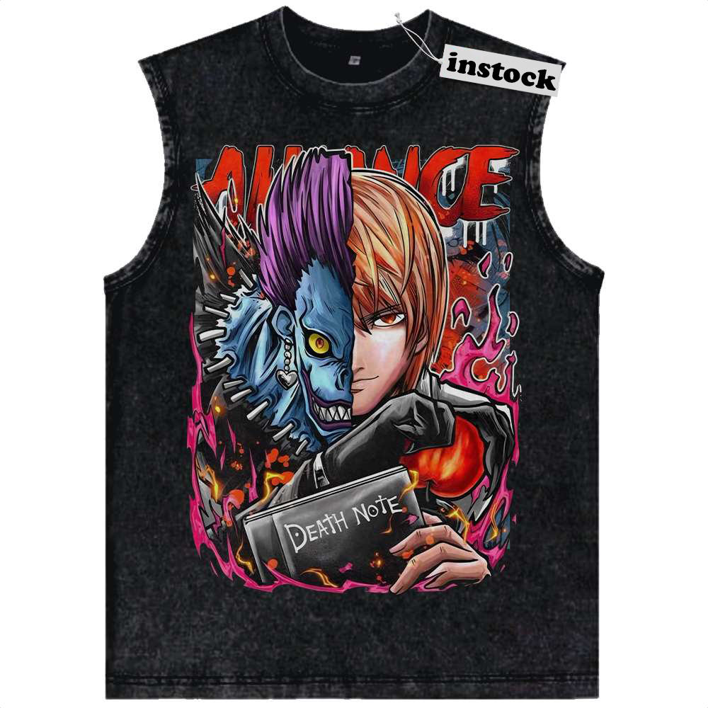 Ryuk Tank Top, Light Yagami Tank Top, Death Note Tank Top, Anime Tank Top, Vintage Tank Top