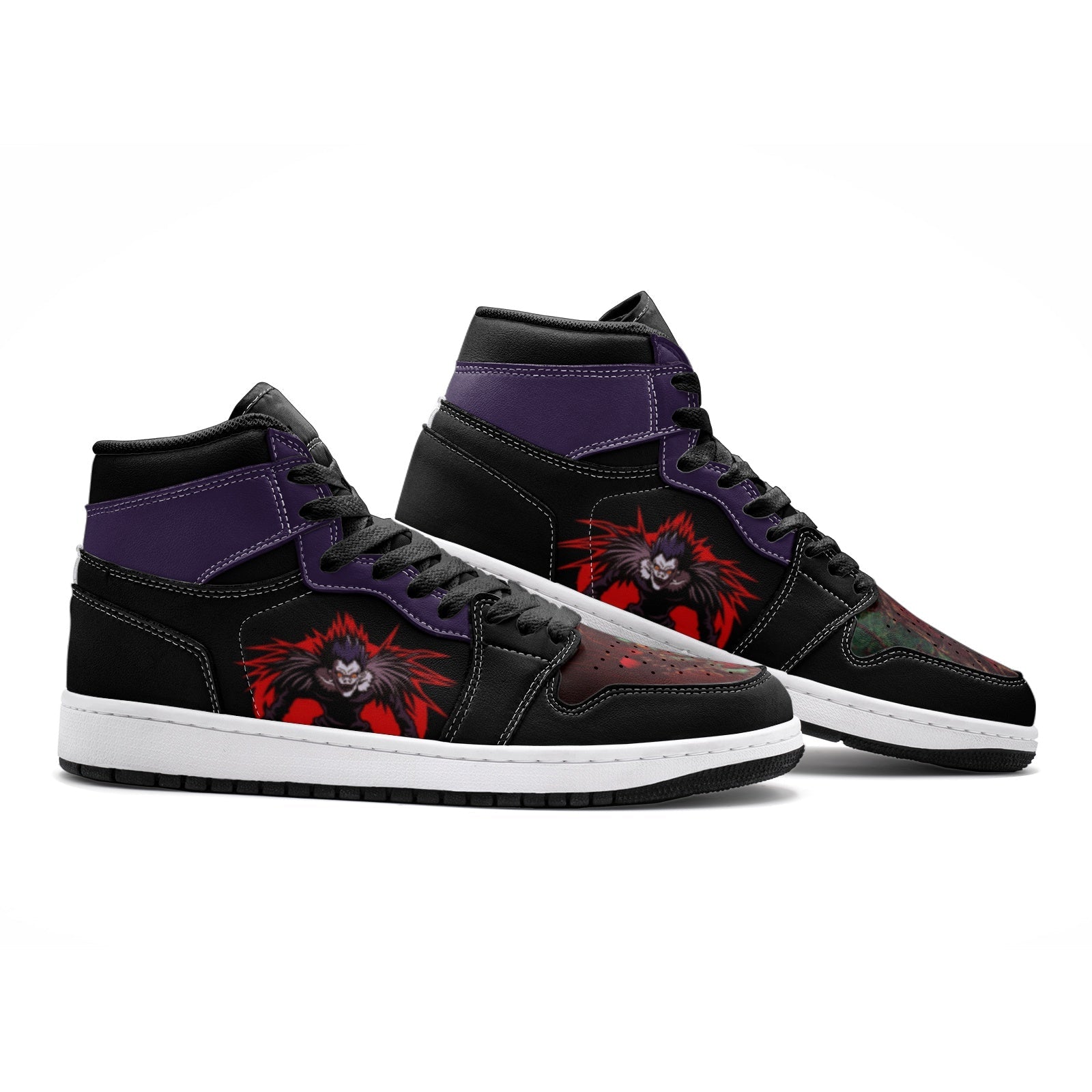 Ryuk V1 Desu Noto Custom Sneaker Mid 1 Basketball Shoes - Otaku Hall