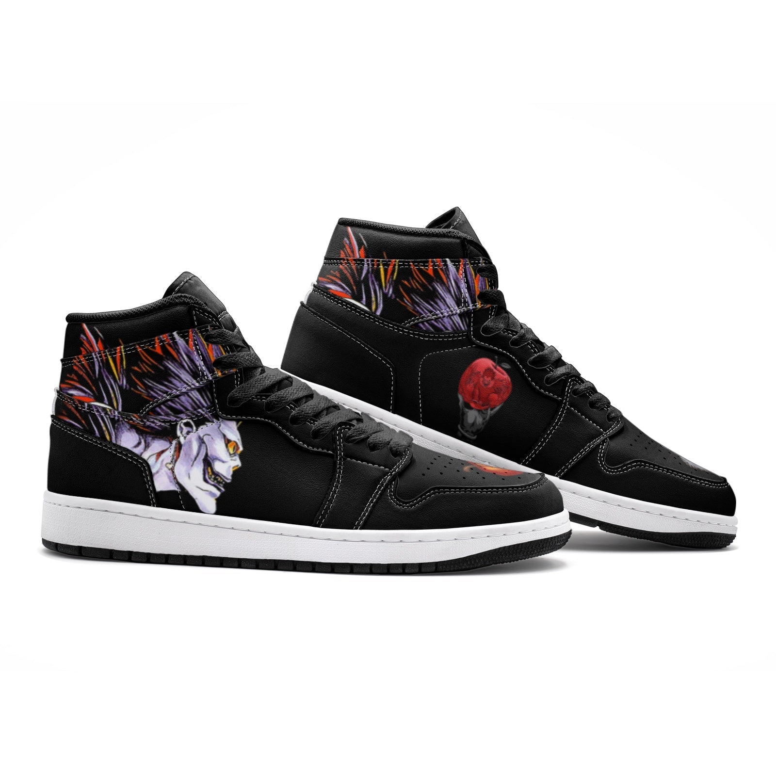 Ryuk V2 Desu Noto Custom Sneaker Mid 1 Basketball Shoes - Otaku Hall