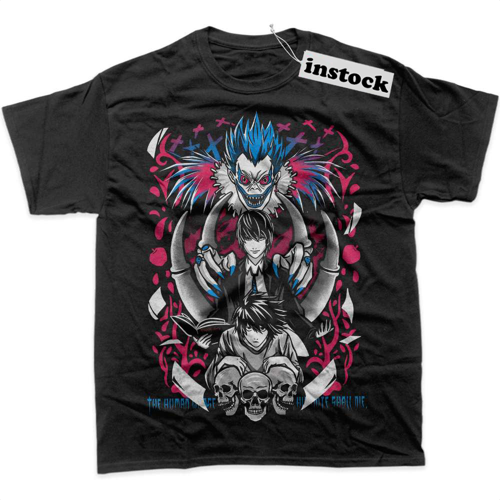 Ryuk vs Light Yagami Shirt, Death Note Shirt, Anime Shirt, Graphic T-Shirt
