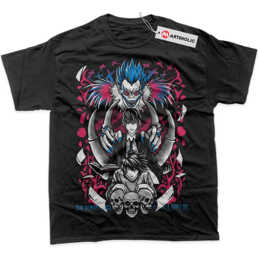Alternative view of Ryuk vs Light Yagami Shirt, Death Note Shirt, Anime Shirt, Graphic T-Shirt