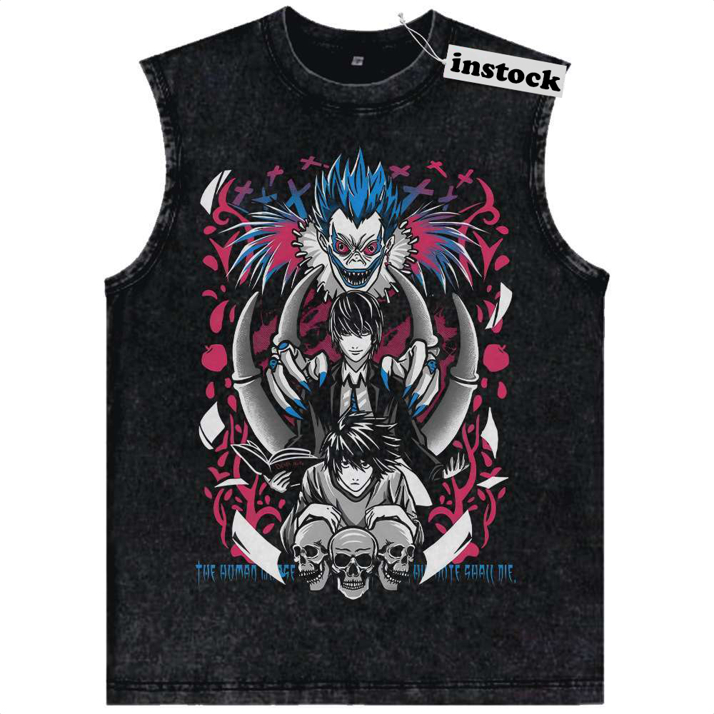 Ryuk vs Light Yagami Tank Top, Death Note Tank Top, Anime Tank Top, Vintage Tank Top