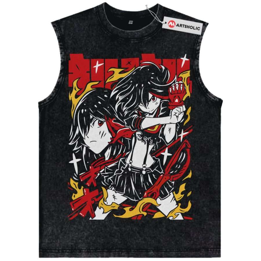 Alternative view of Ryuko Matoi Tank Top, Kill la Kill Tank Top, Anime Tank Top, Vintage Tank Top