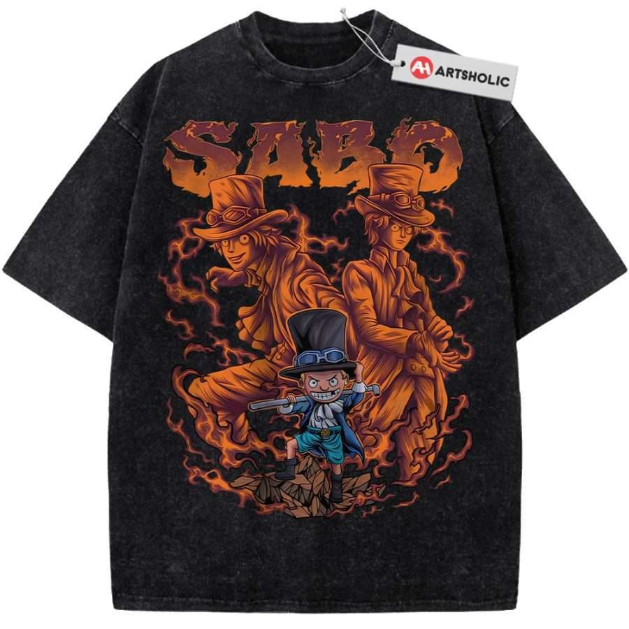 Alternative view of Sabo Shirt, One Piece Shirt, Anime Shirt, Vintage T-Shirt